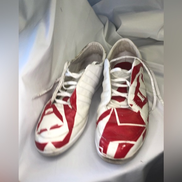 Super Rare Y-3 Adidas with abstract Yohji Yamamoto 12 white & Red - Picture 11 of 14